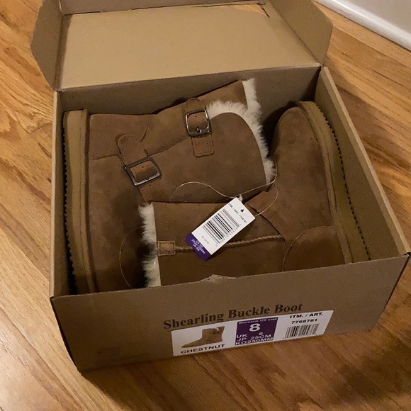 🍂Kirkland Shearling Buckle Boot (Chestnut)🍁 *NEW WITH TAGS* - Picture 9 of 11